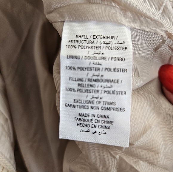 Ardene Hooded Cream Puffer Vest NWT - Picture 3 of 5